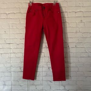 Simply Vera Vera Wang Skinny Ankle Cotton denim Pink Jeans Size 2